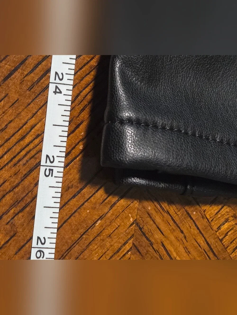 ​Banana Republic Vegan Edgy Streetwear Leather Cropped Bootcut Pants Black 14